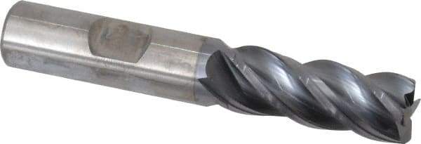Kennametal - 1/2", 4 Flute, Solid Carbide, 0.03" Corner Radius End Mill - 3" OAL, 1-1/4" LOC - Eagle Tool & Supply