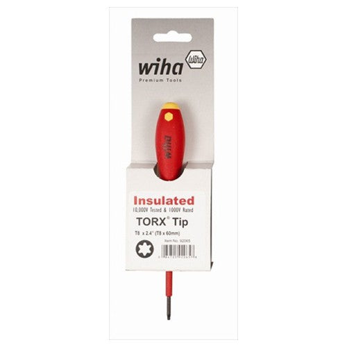 Insulated Hex Metric Screwdriver 2.5 × 75 mm Blade, 179 mm Overall Length In Carded Hanger - Eagle Tool & Supply