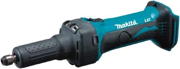 Makita - 1/4 Inch Collet, 25,000 RPM, Straight, Electric Die Grinder - 18 Volt - Eagle Tool & Supply