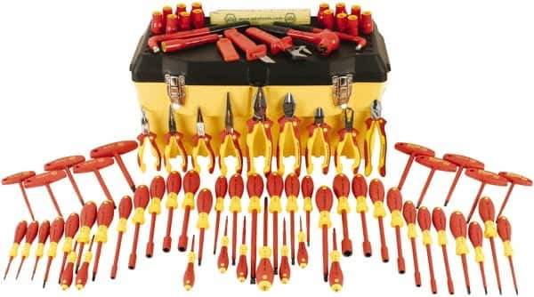 Wiha - 80 Piece Insulated Hand Tool Set - Comes in Molded Case - Eagle Tool & Supply