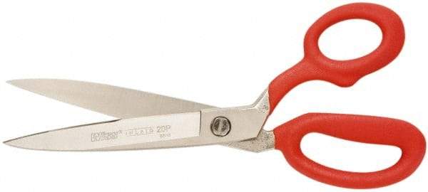 Wiss - 5" LOC, 10-3/8" OAL Inlaid Heavy Duty Shears - Offset Handle, For Composite Materials, Fabrics, Upholstery - Eagle Tool & Supply