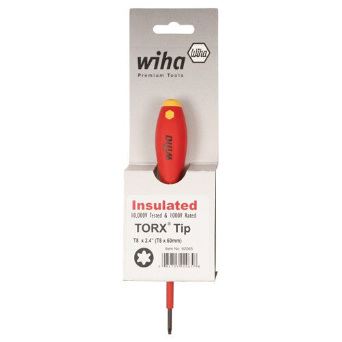 Insulated Cushion Grip Torx Screwdriver T10 × 60 mm In Carded Hanger - Eagle Tool & Supply