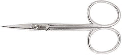 Clauss - 1" LOC, 8-1/2" OAL Straight Scissors - Steel Straight Handle, For Paper, Fabric - Eagle Tool & Supply