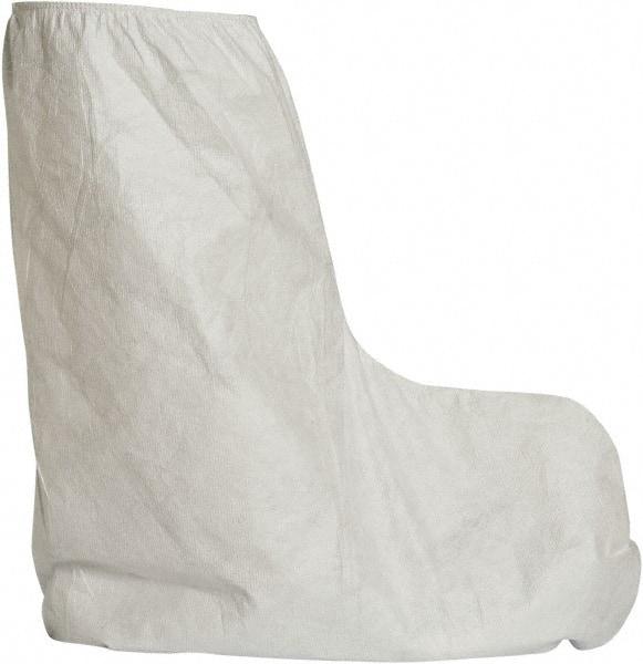 Dupont - Size Universal, Tyvek, Standard Boot Cover - White, Non-Chemical Resistant - Eagle Tool & Supply