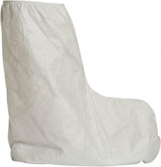 Dupont - Size Universal, Tyvek, Standard Boot Cover - White, Non-Chemical Resistant - Eagle Tool & Supply
