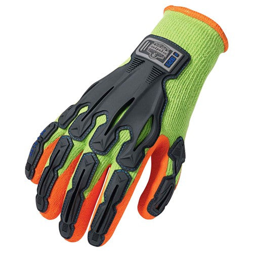 921 S Lime Impact-Reduc Glove Thermal Rubber-Dipped Dorsal - Eagle Tool & Supply