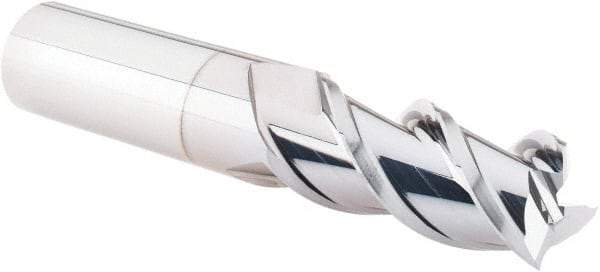 Value Collection - 3/4", 1-5/8" LOC, 3/4" Shank Diam, 4" OAL, 3 Flute, Solid Carbide Square End Mill - Single End, TiCN Finish, Spiral Flute, 45° Helix, Right Hand Cut, Right Hand Flute - Eagle Tool & Supply
