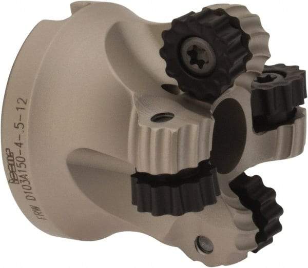 Iscar - 1.03" Cut Diam, 0.236" Max Depth, 1/2" Arbor Hole, 4 Inserts, RC.. 1206 Insert Style, Indexable Copy Face Mill - FRW Cutter Style, 1-1/4 High, Through Coolant, Series MillShred - Eagle Tool & Supply