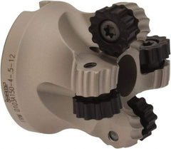 Iscar - 1.03" Cut Diam, 0.236" Max Depth, 1/2" Arbor Hole, 4 Inserts, RC.. 1206 Insert Style, Indexable Copy Face Mill - FRW Cutter Style, 1-1/4 High, Through Coolant, Series MillShred - Eagle Tool & Supply