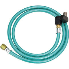 Dynabrade - 8mm ID x 12.7mm OD 5' Long Hose - Male/Male Ends, 90 Working psi, 1/4" Fitting, Green - Eagle Tool & Supply