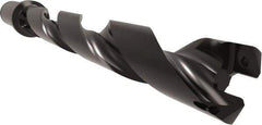 Allied Machine and Engineering - Series 26, 26 to 29mm Diam, 1-1/4" Diam Straight Shank with Flange, Helical Flute Spade Drill - 7-63/64" Max Depth, 9-5/8" Body Length, 11-29/32" OAL, Standard Length, Through Coolant - Eagle Tool & Supply