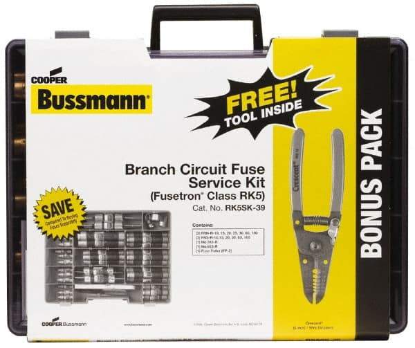 Cooper Bussmann - RK5 Class, 250/600 VAC/VDC, Fuse Service Kit - 100 Amps - Eagle Tool & Supply