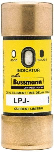 Cooper Bussmann - 300 VDC, 600 VAC, 15 Amp, Time Delay General Purpose Fuse - Fuse Holder Mount, 2-1/4" OAL, 100 at DC, 300 at AC (RMS) kA Rating, 13/16" Diam - Eagle Tool & Supply