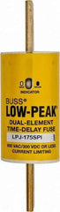 Cooper Bussmann - 300 VDC, 600 VAC, 175 Amp, Time Delay General Purpose Fuse - Bolt-on Mount, 5-3/4" OAL, 100 at DC, 300 at AC (RMS) kA Rating, 1-7/64" Diam - Eagle Tool & Supply