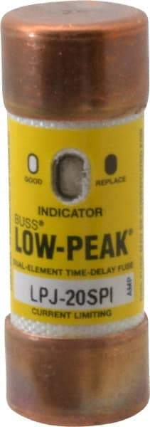 Cooper Bussmann - 300 VDC, 600 VAC, 20 Amp, Time Delay General Purpose Fuse - Fuse Holder Mount, 2-1/4" OAL, 100 at DC, 300 at AC (RMS) kA Rating, 13/16" Diam - Eagle Tool & Supply