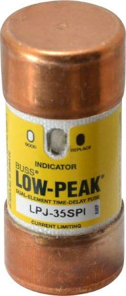 Cooper Bussmann - 300 VDC, 600 VAC, 35 Amp, Time Delay General Purpose Fuse - Fuse Holder Mount, 2-3/8" OAL, 100 at DC, 300 at AC (RMS) kA Rating, 1-1/16" Diam - Eagle Tool & Supply