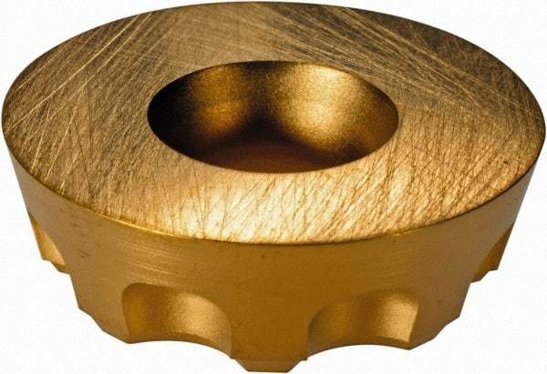 Kennametal - RDHW2006M0 None Grade X500 Carbide Milling Insert - TiN/TiC/TiN Finish, 1/4" Thick, 0.787" Inscribed Circle - Eagle Tool & Supply