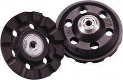 3M - 3" Diam Disc Backing Pad - 1/4" Shank Diam, Medium Density, 12,000 RPM, Roloc TR Compatible - Eagle Tool & Supply
