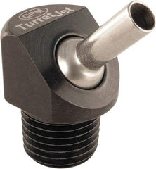 QPM Products - 5/16" Hose Inside Diam, Coolant Hose Nozzle - NPT, for Use with CNC Lathes - Eagle Tool & Supply