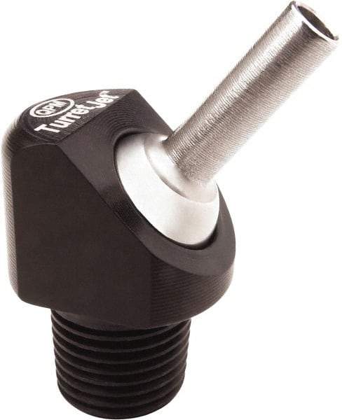 QPM Products - 0.11" Hose Inside Diam, Coolant Hose Nozzle - NPT, for Use with CNC Lathes - Eagle Tool & Supply