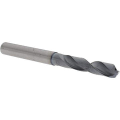 Sumitomo - 9.3mm 135° Solid Carbide Screw Machine Drill Bit - TiAlCr/TiSi Finish, 47.5mm Flute Length, 106mm OAL, Through Coolant - Eagle Tool & Supply