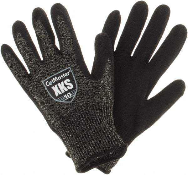 Value Collection - Size XL, ANSI Cut Lvl A5, Puncture Lvl 4, Abrasion Lvl 4, Nitrile Coated Cut & Puncture Resistant Gloves - Palm Coated, Black, Paired - Eagle Tool & Supply