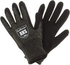 Value Collection - Size XL, ANSI Cut Lvl A5, Puncture Lvl 4, Abrasion Lvl 4, Nitrile Coated Cut & Puncture Resistant Gloves - Palm Coated, Black, Paired - Eagle Tool & Supply