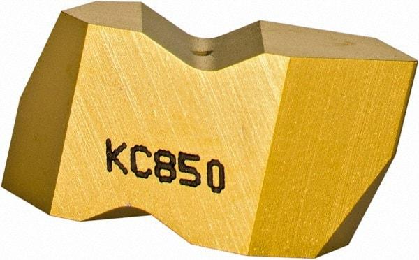 Kennametal - NT3 Grade KC850, Internal/External Partial Profile 60° Threading Insert - 1.25 to 40mm & 6 to 20 TPI Ext Pitch, 20 to 50mm & 5 to 12 TPI Int Pitch, Right Hand Insert, TiC/TiCN/TiN Finish, Carbide - Eagle Tool & Supply