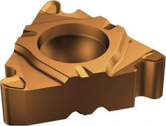 Sandvik Coromant - 266 External Left Hand 10 Round Laydown Threading Insert - Grade 1125, TiCrAlN+TiAlN Coated Carbide, 9.53mm Inscribed Circle - Eagle Tool & Supply