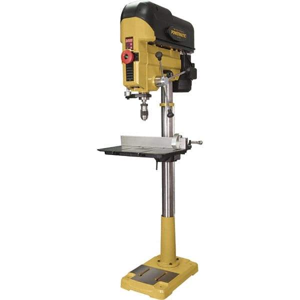 Powermatic - 6" Swing, Variable Speed Pulley Drill Press - Variable Speed, 1 hp, Single Phase - Eagle Tool & Supply