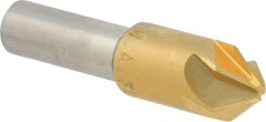 M.A. Ford - 1/2" Head Diam, 3/8" Shank Diam, 6 Flute 82° High Speed Steel Countersink - Eagle Tool & Supply
