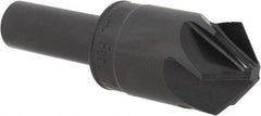 M.A. Ford - 7/8" Head Diam, 1/2" Shank Diam, 6 Flute 100° High Speed Steel Countersink - Eagle Tool & Supply