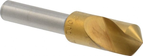 M.A. Ford - 3/8" Head Diam, 1/4" Shank Diam, 1 Flute 100° High Speed Steel Countersink - Eagle Tool & Supply