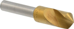 M.A. Ford - 3/8" Head Diam, 1/4" Shank Diam, 1 Flute 100° High Speed Steel Countersink - Eagle Tool & Supply