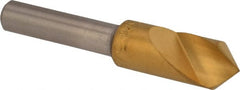 M.A. Ford - 3/8" Head Diam, 1/4" Shank Diam, 1 Flute 90° High Speed Steel Countersink - Eagle Tool & Supply