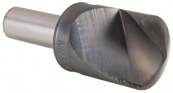 M.A. Ford - 1" Head Diam, 1/2" Shank Diam, 1 Flute 120° High Speed Steel Countersink - Eagle Tool & Supply
