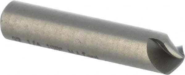 M.A. Ford - 1/4" Head Diam, 1/4" Shank Diam, 3 Flute 100° High Speed Steel Countersink - Eagle Tool & Supply