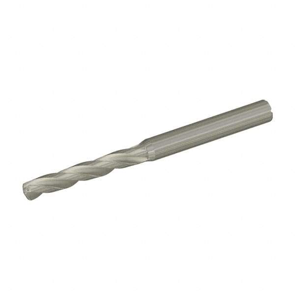 Kennametal - 6.8mm 130° Solid Carbide Jobber Drill - Bright Finish, Right Hand Cut, Spiral Flute, Straight Shank, 105mm OAL, Standard Point - Eagle Tool & Supply