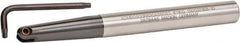 Kennametal - 1/2" Cut Diam, 5/8" Shank Diam, 6.3" OAL, Indexable Ball Nose End Mill - Eagle Tool & Supply
