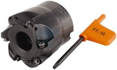 Kennametal - 50.8mm Cut Diam, 5mm Max Depth, 3/4" Arbor Hole, 7 Inserts, RD.. 1003... Insert Style, Indexable Copy Face Mill - KDM200 Cutter Style, 50.04mm High, Series KDM - Eagle Tool & Supply
