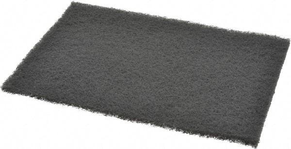 3M - Ultra Fine Grade, Silicon Carbide Hand Pad - Gray, 6" Wide x 9" Long, Nonwoven - Eagle Tool & Supply