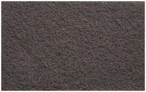 3M - Medium Grade, Silicon Carbide Hand Pad - Gray, 6" Wide x 9" Long, Nonwoven - Eagle Tool & Supply