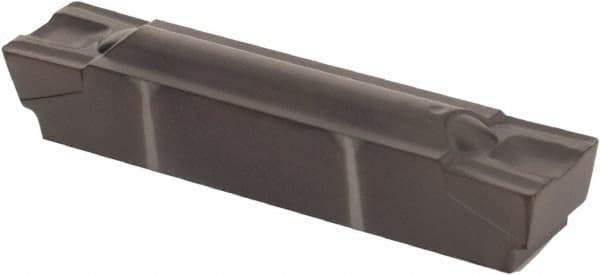 Kennametal - 0600G GMP Grade KCU10, 6mm Cutting Width Carbide Grooving Insert - 4.83mm Max Depth of Cut, Neutral, 0.41mm Corner Radius, AlTiN Finish - Eagle Tool & Supply