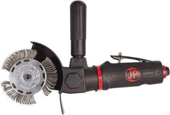 PRO-SOURCE - 4" Wheel Diam, 3,500 RPM, Pneumatic Angle & Disc Grinder - M6x1 Spindle, 3.9 CFM, Rear Exhaust - Eagle Tool & Supply