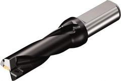 Sandvik Coromant - 3.51" Max Drill Depth, 3xD, 1-1/8" Diam, Indexable Insert Drill - 2 Inserts, 1-1/4" Shank Diam, Straight Shank - Eagle Tool & Supply