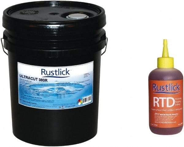 Rustlick - Ultracut 380R, 5 Gal Pail Cutting & Grinding Fluid - Semisynthetic - Eagle Tool & Supply