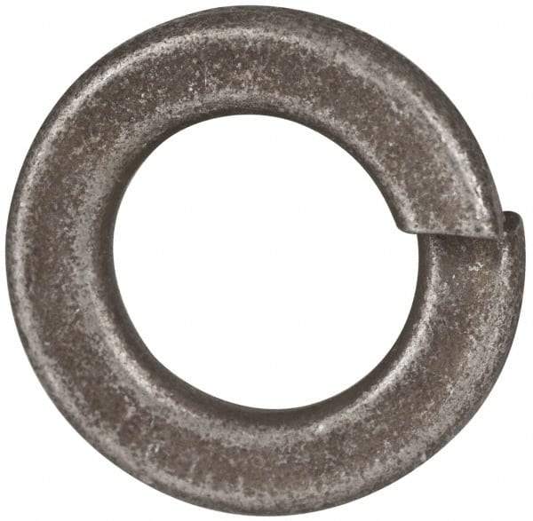 Value Collection - 1/2", 0.502" ID, 1/8" Thick Split Lock Washer - Grade 2 Spring Steel, Zinc Yellow Dichromate Finish, 0.502" Min ID, 0.512" Max ID, 0.869" Max OD - Eagle Tool & Supply