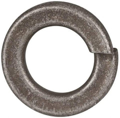 Value Collection - 1/2", 0.502" ID, 1/8" Thick Split Lock Washer - Grade 2 Spring Steel, Zinc Yellow Dichromate Finish, 0.502" Min ID, 0.512" Max ID, 0.869" Max OD - Eagle Tool & Supply