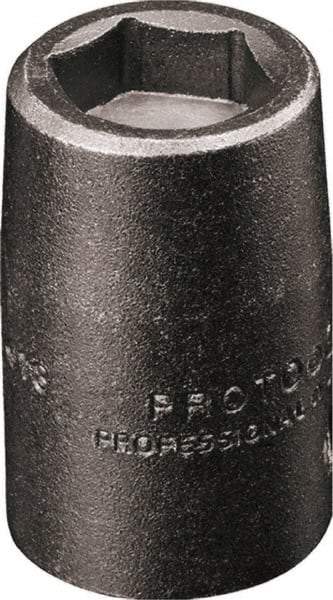 Proto - 3/8" Drive 8mm Standard Magnetic Impact Socket - 6 Points, 1-3/32" OAL - Eagle Tool & Supply