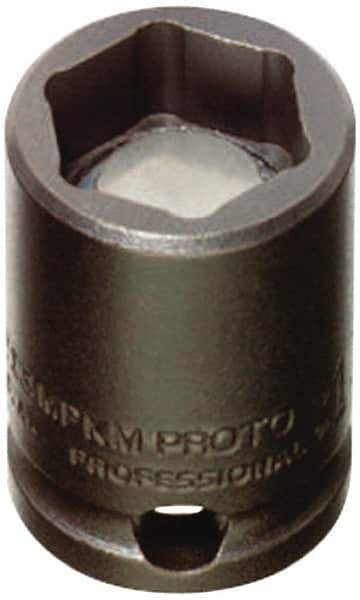 Proto - 1/2" Drive 3/8" Standard Magnetic Impact Socket - 6 Points, 1-1/2" OAL - Eagle Tool & Supply